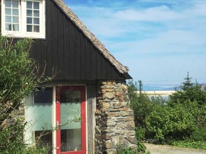 Romantic Stone Grandfathers Cottage overlooking the Beach on the Isle of Harris, Outer Hebrides, Scotland
